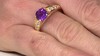 Anillo en plata con Amatista de Marruecos
