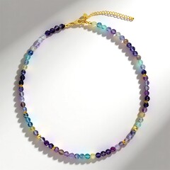 Collana in argento con Fluorite