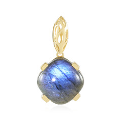 Blauer Maniry-Labradorit-Silberanhänger