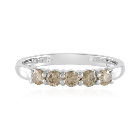 I2 Schokoladen-Brillant-Goldring (SUHANA)