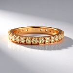 Anello in oro con Diamante Rose de France SI1 di Argyle (Annette)
