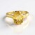 Bague en argent et Quartz champagne