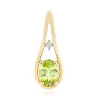 9K Capelinha Sphene Gold Pendant