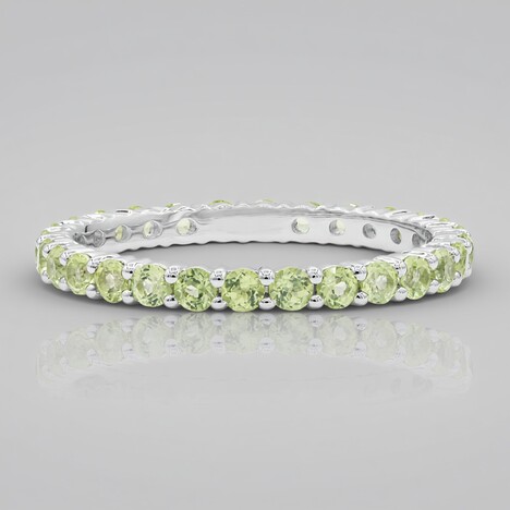 Anello in argento con Peridoto (MONOSONO COLLECTION)