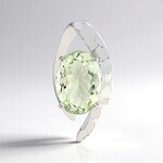 Ciondolo in argento con Ametista Verde (Pallanova)