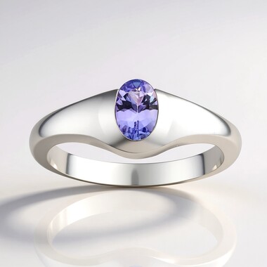 Anillo en plata con Tanzanita (Pallanova)
