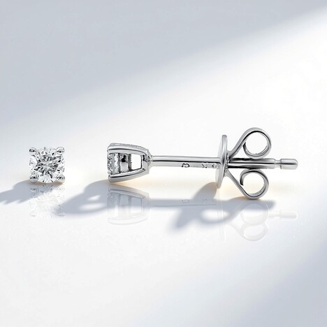 Orecchini in oro con Diamante I1 (H) (CIRARI)