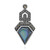 Pendentif en argent et Coquillage d'Abalone