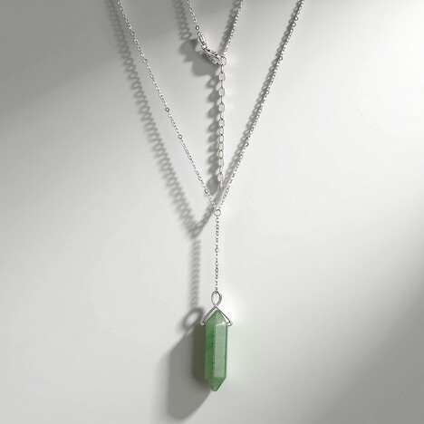 Collana in argento con Avventurina Verde