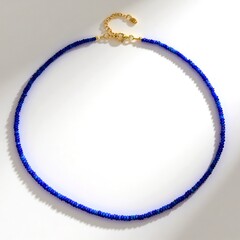 Collana in argento con Opale Blu dell'Etiopia