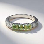 Anello in argento con Alessandrite Occhio di Gatto