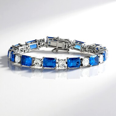 Farbwechsel-Fluorit-Silberarmband
