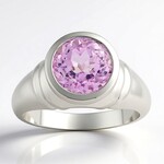 Anello in argento con Kunzite (Pallanova)