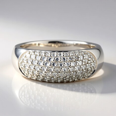 Anello in argento con Zircone