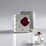 Anello in argento con Rubino del Madagascar (de Melo Essence)
