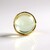 Zilveren ring met een groene amethist (Ornaments by de Melo)