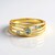 Anello in argento con Diamante Blu I2