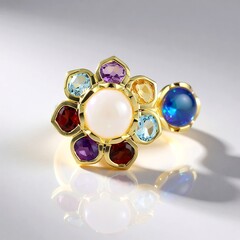 Anello in oro con Opale di Welo (de Melo Gold)