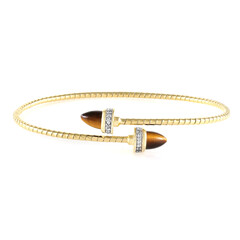 Tiger´s Eye Silver Bangle (SUHANA)