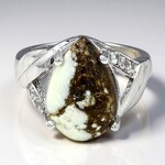 Anello in argento con Magnesite
