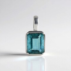 Ciondolo in argento con Fluorite Blu Caraibico