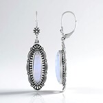 Orecchini in argento con Agata Lace Blu (Desert Chic)