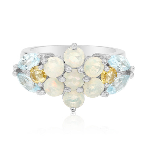 Sky Blue Topaz Silver Ring