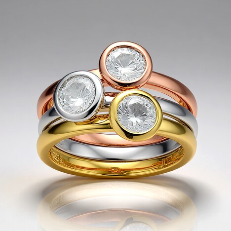 Anello in argento con Zircone (Adela Silber)
