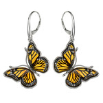 Baltischer Cognac-Bernstein-Silberohrringe (dagen)