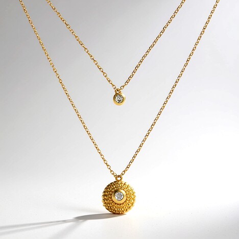 Collana in oro con Diamante Cioccolato VS1 (de Melo Gold)