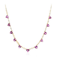 Collana in oro con Zaffiro Rosa (CIRARI)