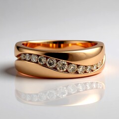 Anello in oro con Diamante Rose de France SI1 di Argyle