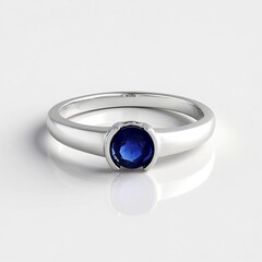 Anello in argento con Cianite del Nepal