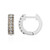 Pendientes en plata con Diamante chocolate I2