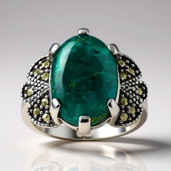 Anello in argento con Crisocolla (Annette classic)