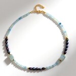 Collana in argento con Acquamarina Brasiliana (Riya)