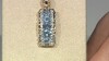 Zilveren halsketting met aquamarijnstenen (Gems en Vogue)