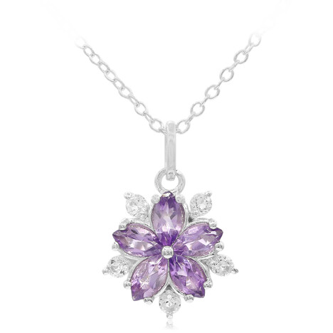 Amethyst-Silberhalskette