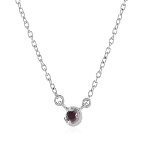 Collana in argento con Diamante Porpora I2