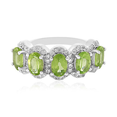Anello in argento con Peridoto Arizona