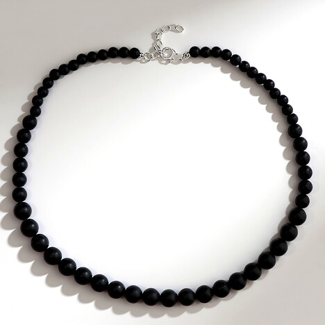 Collier en argent et Perle de lave