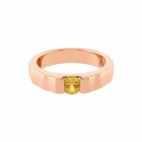 Gelber Zirkon-Silberring