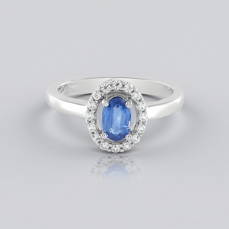 Anello in argento con Cianite del Nepal