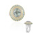 Zilveren ring met een groene amethist (Dallas Prince Designs)