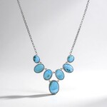 Collier en argent et Larimar