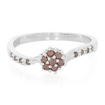 Zilveren ring met Fancy diamanten