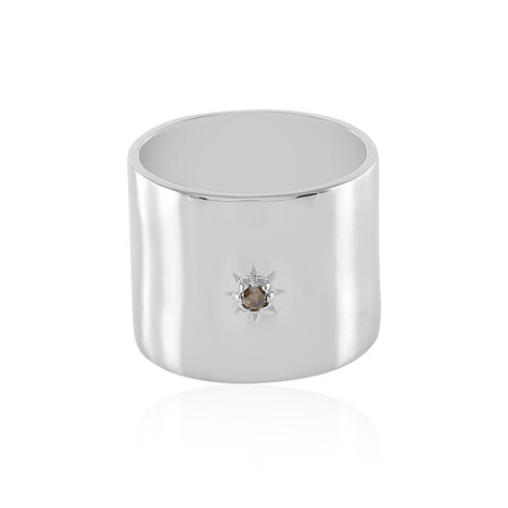 I3 Schokoladen-Brillant-Messingring (Juwelo Style)