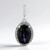 Ciondolo in argento con Diopside Stellato d'India