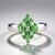 Anello in argento con Tsavorite della Tanzania