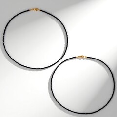 Collana in argento con Spinello Nero